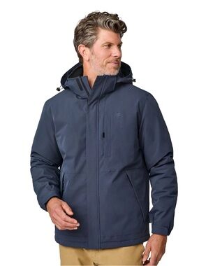 Free Country Men's Weatherproof Coat in Navy Blue with Hood - NWOT
